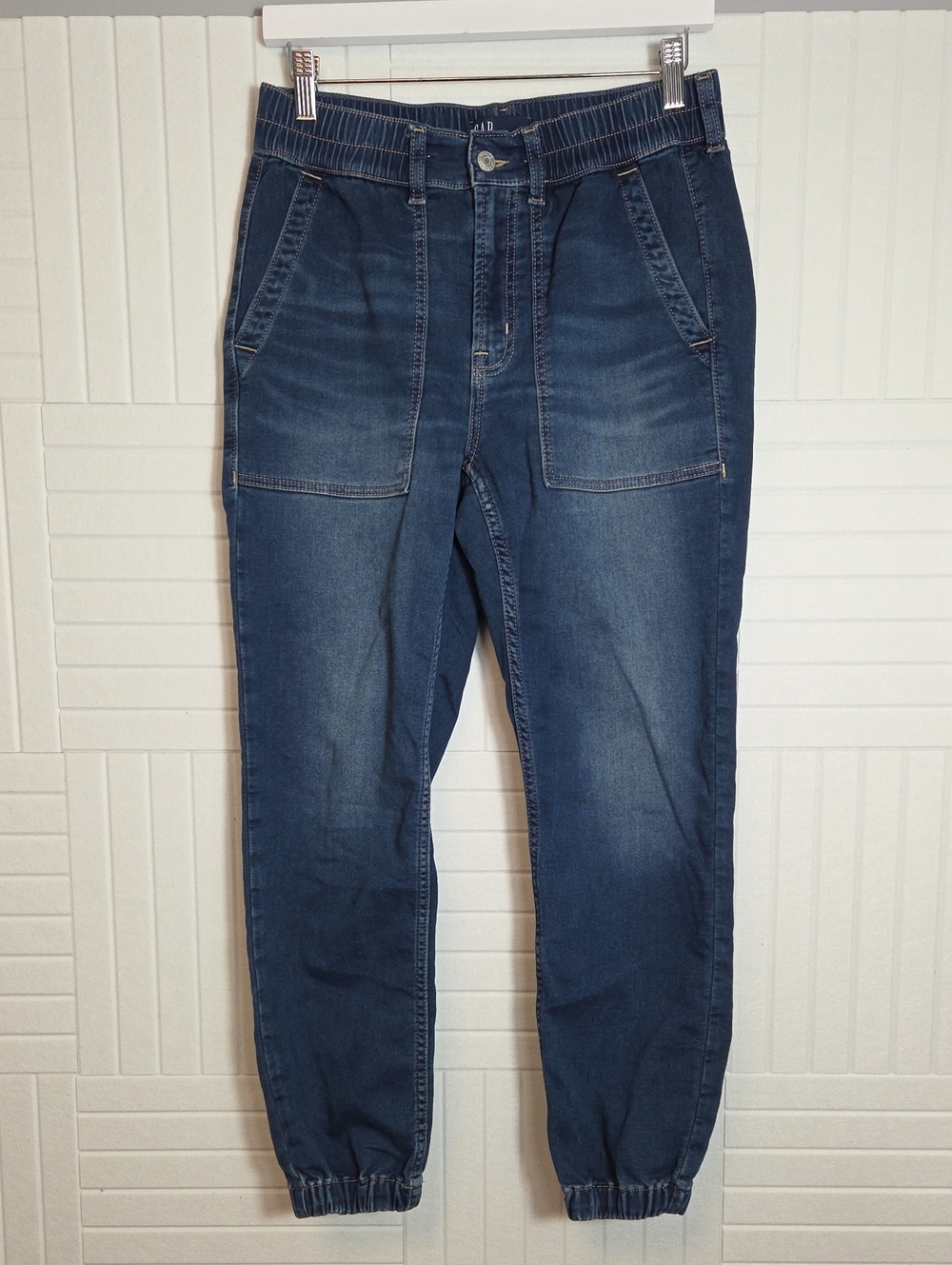 GAP Denim Joggers Jeans Elastic Waist And Ankles Size XS